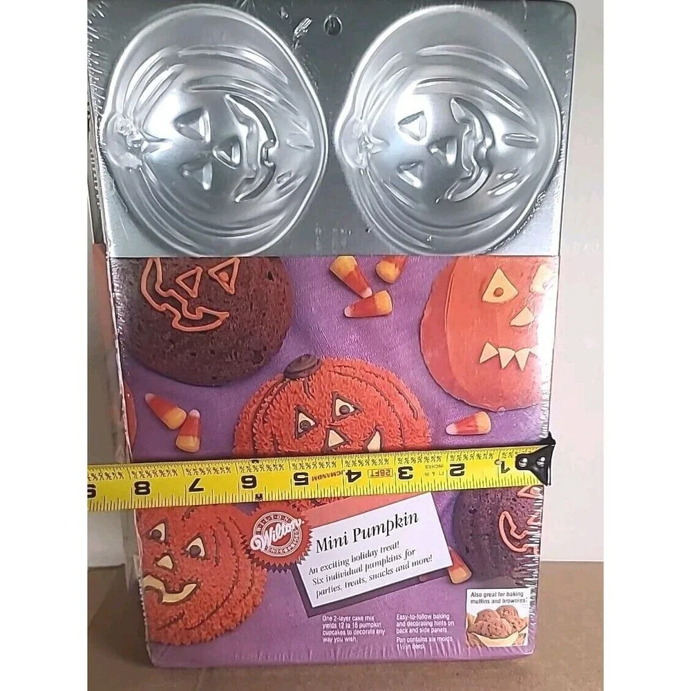 Factory Sealed Set Of 2 WILTON Vintage 1989 Mini Pumpkins Cake Pan Halloween